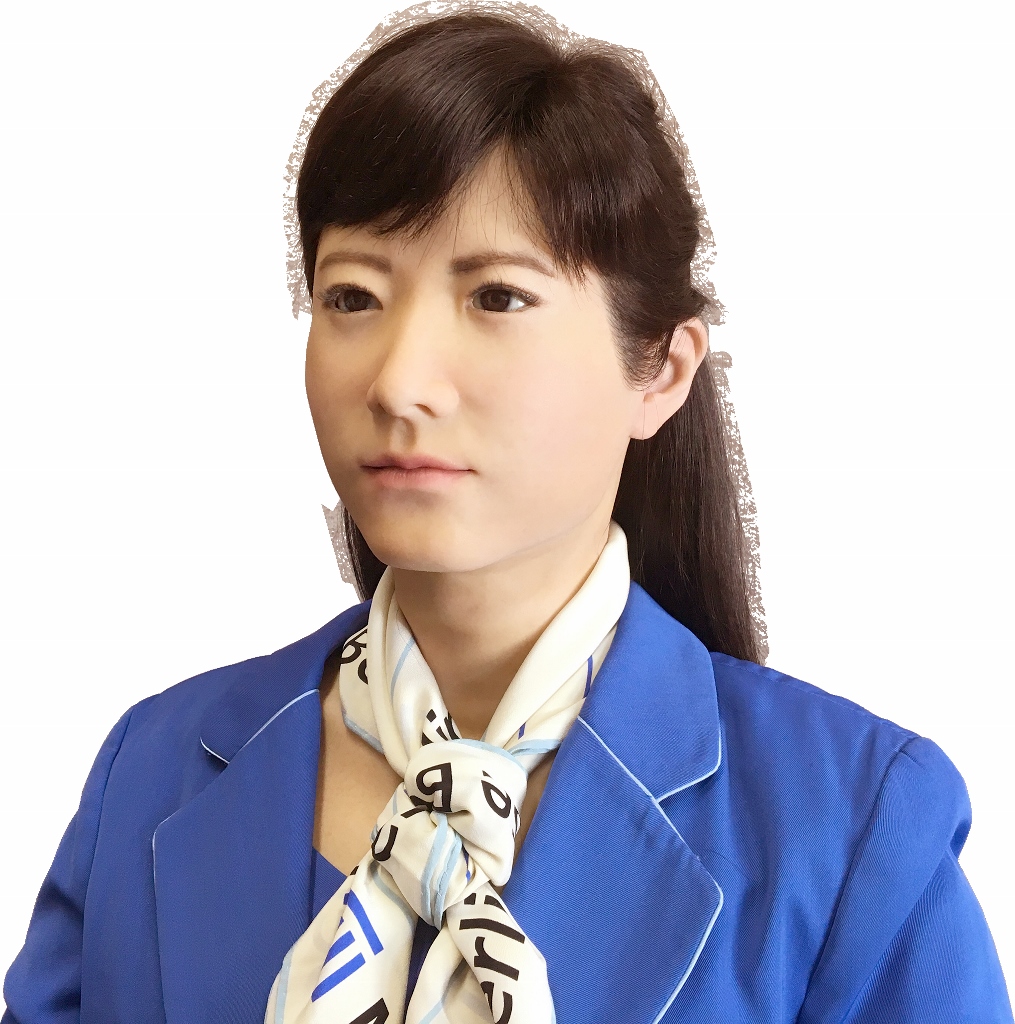 Toshiba’s CHIHIRA KANAE is a communication android made to look like a 32-year-old Japanese hostess; was showcased at the Consumer Electronics Show in April 2015 – the robot is now being used in a hotel. 