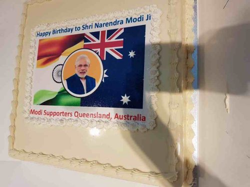 PM Modi's Aust birthday cake