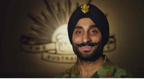 army reservist - Satbir Singh Kahlon is the face of diversity