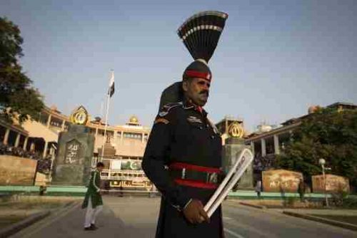 Queen's Relay Baton in Pakistan before being handed over to India