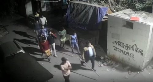 CCTV footage from Mongolpuri, where Rinku Sharma was stabbed to death