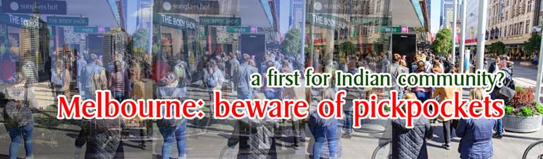 Indian pickpockets in Melbourne