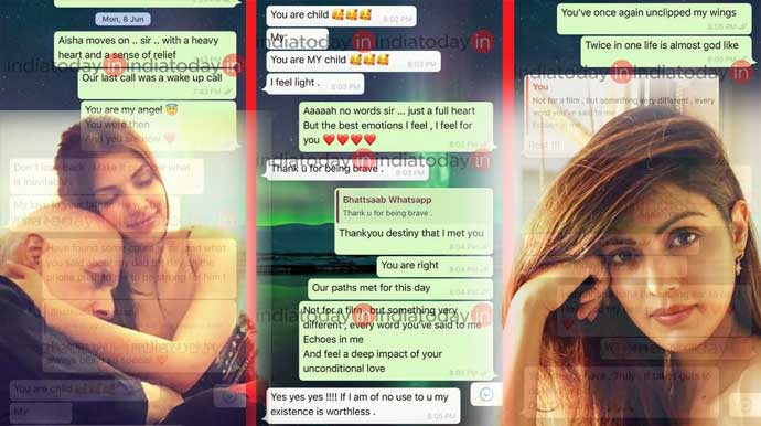 Rhea Mahesh Bhatt WhatsApp chat