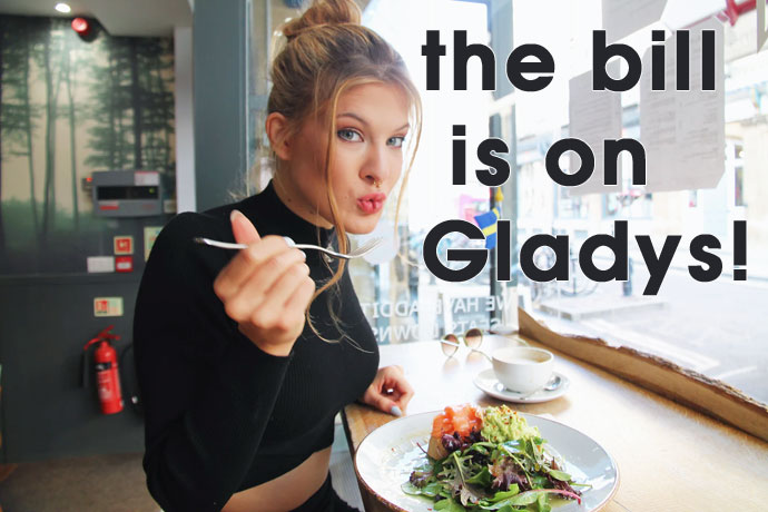 Dine out - the bill is on Gladys
