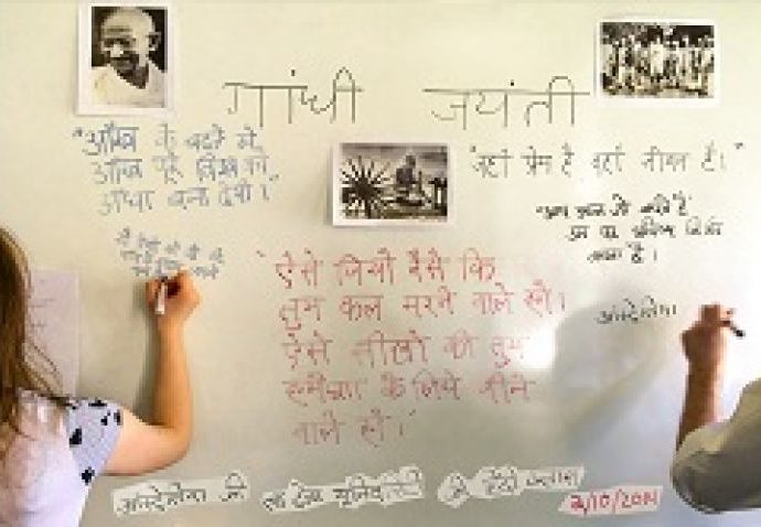 Hindi students celebrate Gandhi Jayanti at La Trobe