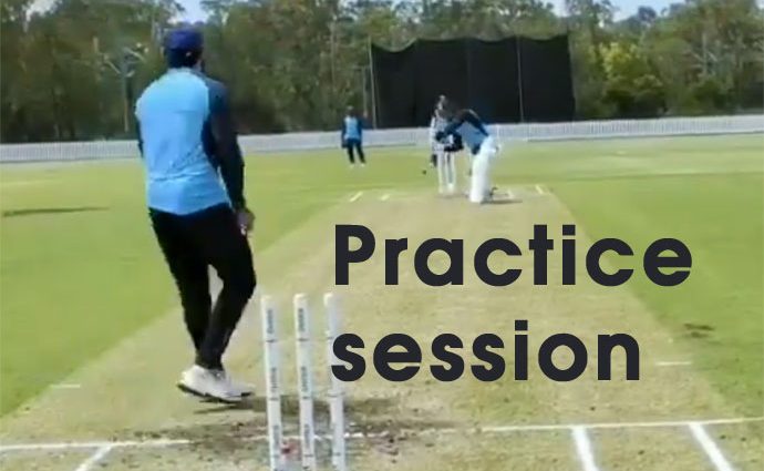 Practice session Indian Cricketers in Sydney