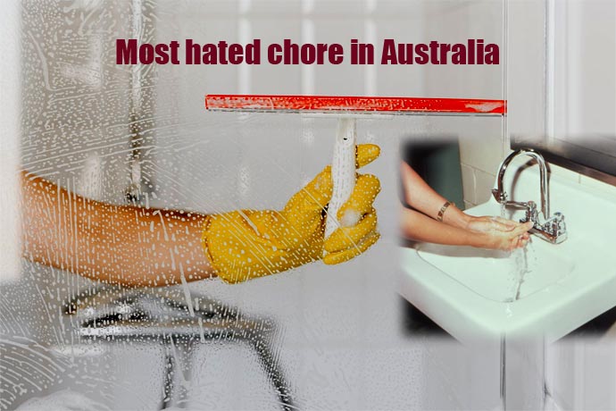 Scrubbing the tub most hated chore in Australia