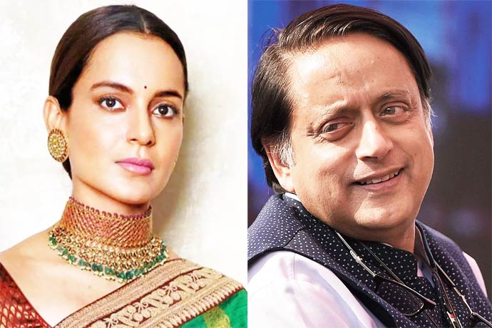 Kangana subdues Tharoor