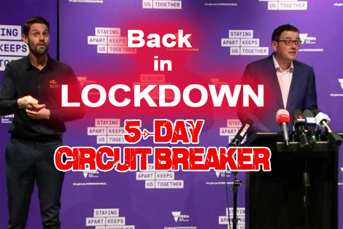 5-day lockdown in Melbourne