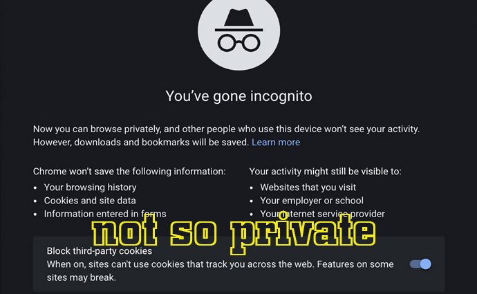 Incognito mode is not so private