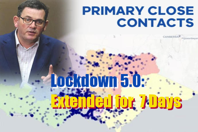 Lockdown 5.0 extended in Victoria