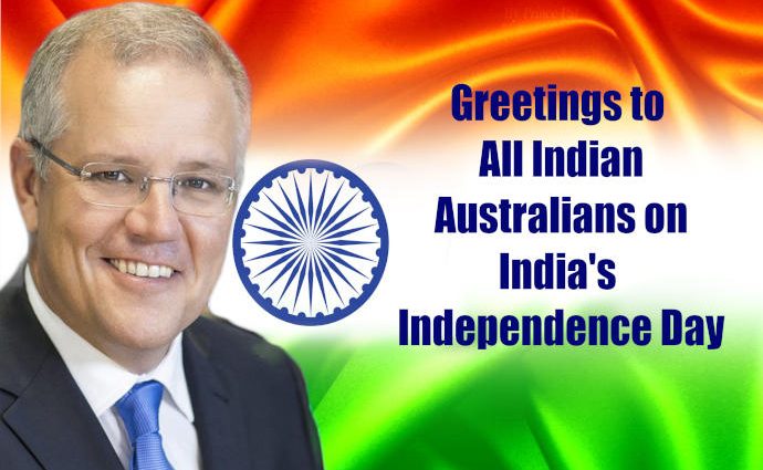 Scott Morrison wishes on Independence Day
