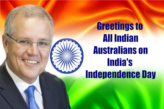 Scott Morrison wishes on Independence Day