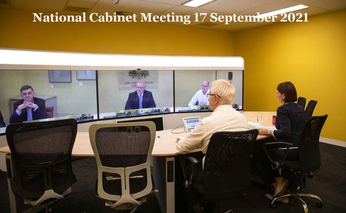 National Cabinet Meeting 17 Sept 2021