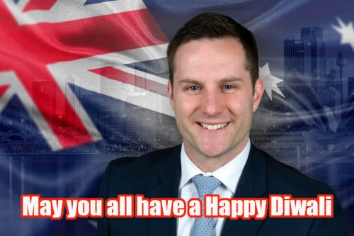 Alex Hawke wishes Australian Indians on Diwali 2021