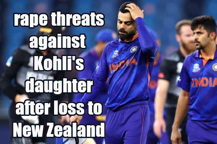 Rape threats against Kohli's 9-month old daughter