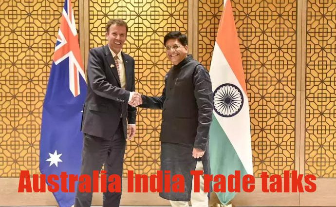 Australia India trade Dan Tehan with Piyush Goyal