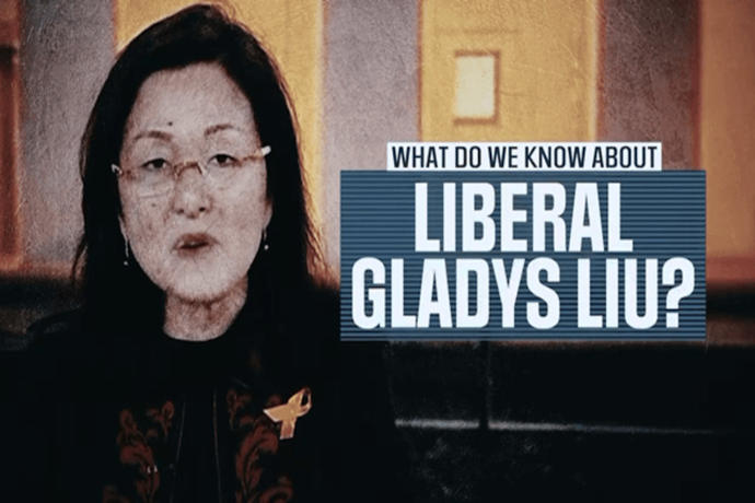 Gladys Liu Labor Attack advertisement