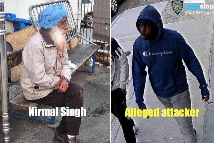 Nirmaal Singh 70 attacked in the US