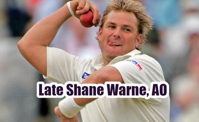 Among 2022 Queens' Birthday Honours Shane Warne AO