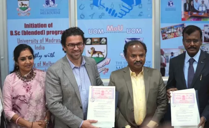 University of Melbourne signs MoU with University of Madras