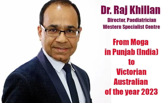 Dr Angraj Khillan, Victorian Australian of the Year 2023