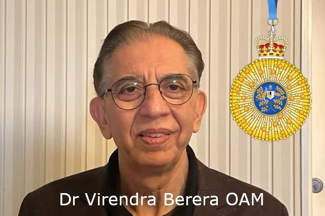 Dr Berera OAM - Indian-Australians honoured