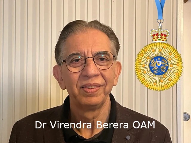Dr Berera OAM - Indian-Australians honoured