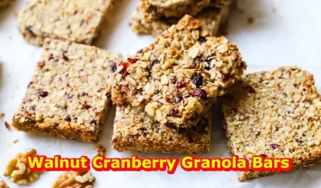 Healthy Snacking - Walnut Cranberry Granola Bars-BT
