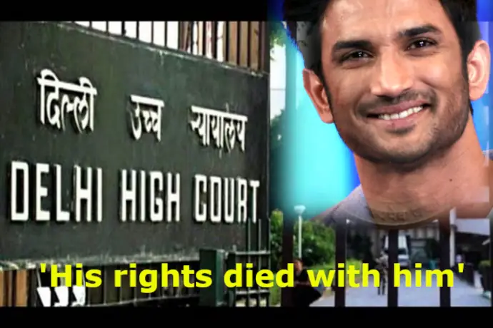 SSR - Delhi High Court dismisses father's case
