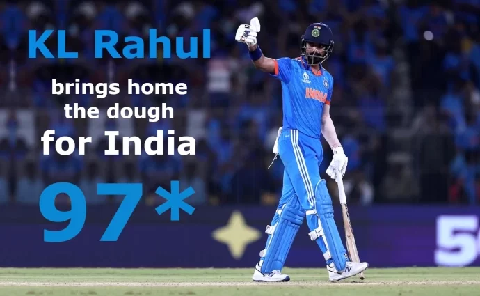 World Cup 2023 - KL Rahul 97 Not out