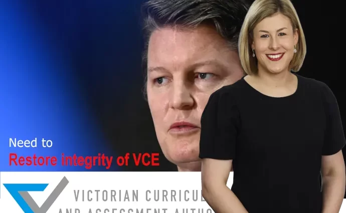 need for Integrity of VCE- Jess Wilson