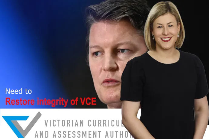 need for Integrity of VCE- Jess Wilson