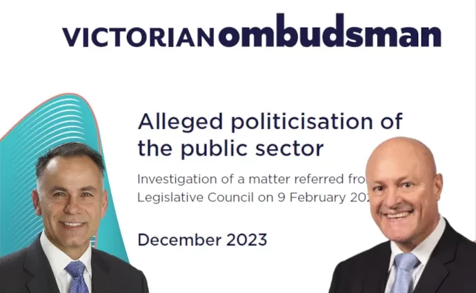 Ombudsman Report into Politicisation Vic