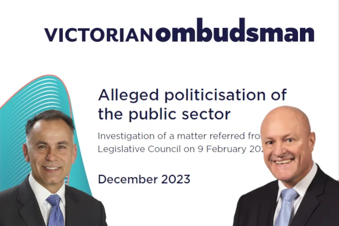 Ombudsman Report into Politicisation Vic