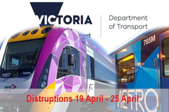 Transport Alert - Road and Rail disruptions 19-25 April